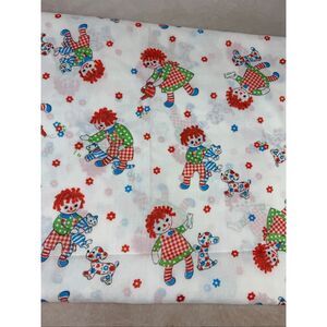 Vintage Raggedy Ann and Andy Fabric 1970s 47x116”